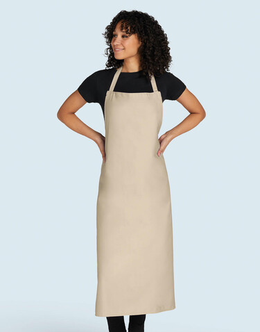 SG ACCESSORIES - BISTRO PARIS - Recycled Bib Apron, White, One Size bedrucken, Art.-Nr. 971590000