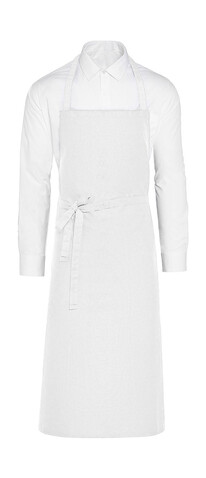 SG ACCESSORIES - BISTRO PARIS - Recycled Bib Apron, White, One Size bedrucken, Art.-Nr. 971590000