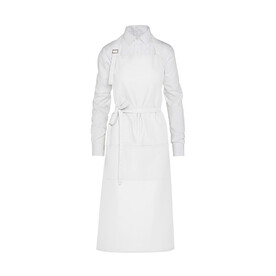 SG ACCESSORIES - BISTRO AMSTERDAM - Recycled Bib Apron with Pocket, White, One Size bedrucken, Art.-Nr. 972590000