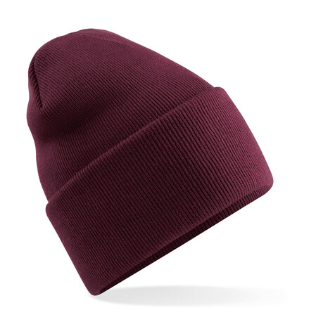Beechfield Original Deep Cuffed Beanie, Burgundy, One Size bedrucken, Art.-Nr. 976694480