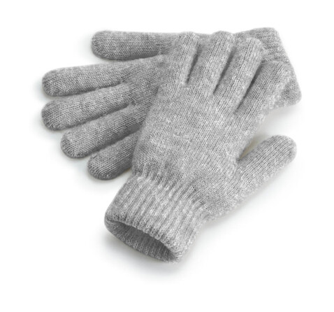 Beechfield Cosy Ribbed Cuff Gloves, Grey Marl, One Size bedrucken, Art.-Nr. 979691390
