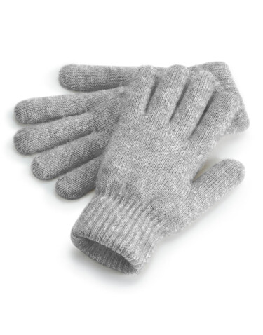Beechfield Cosy Ribbed Cuff Gloves, Grey Marl, One Size bedrucken, Art.-Nr. 979691390