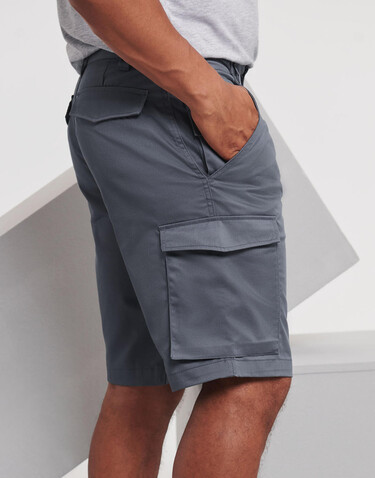 Russell Europe Twill Workwear Shorts, Black, 30&quot; (76cm) bedrucken, Art.-Nr. 991001012
