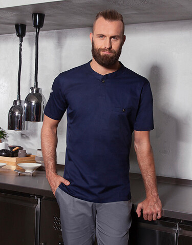 Karlowsky Workshirt Performance Short Sleeve, Navy, S bedrucken, Art.-Nr. 995672003