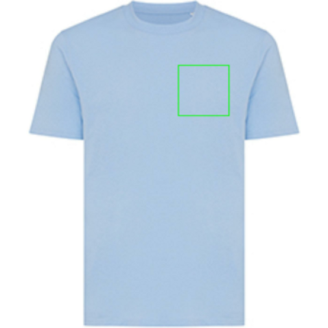 Iqoniq Sierra Lightweight T-Shirt aus recycelter Baumwolle sky blue bedrucken, Art.-Nr. T9104.022.M