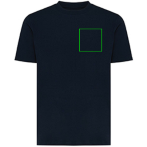 Iqoniq Sierra Lightweight T-Shirt aus recycelter Baumwolle navy blau bedrucken, Art.-Nr. T9104.002.S