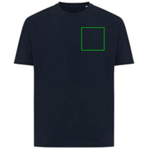 Iqoniq Teide T-Shirt aus recycelter Baumwolle navy blau bedrucken, Art.-Nr. T9105.002.XXL