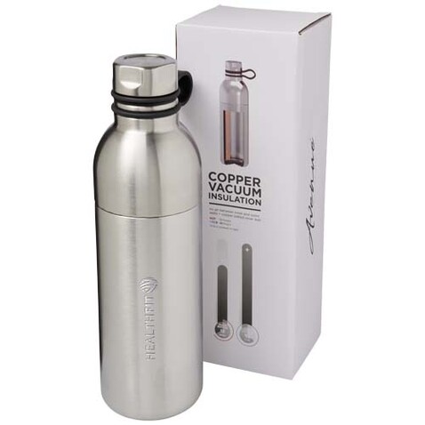 Koln 590 ml Kupfer-Vakuum Isolierflasche, silber bedrucken, Art.-Nr. 10058801