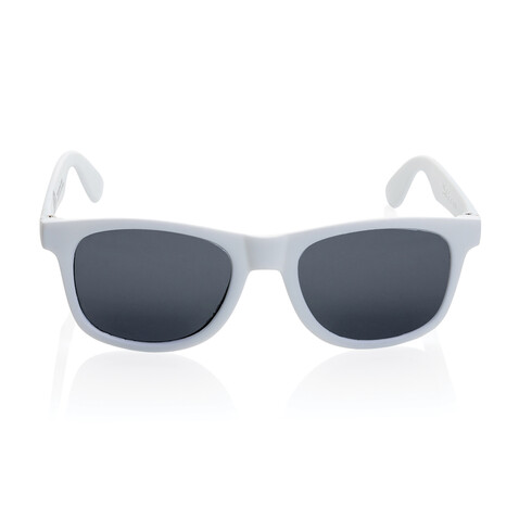 Sonnenbrille aus RCS recyceltem PP-Kunststoff weiß bedrucken, Art.-Nr. P453.893