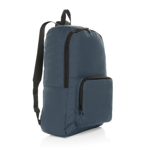 Dillon AWARE™ RPET faltbarer klassischer Rucksack navy blau bedrucken, Art.-Nr. P763.1925