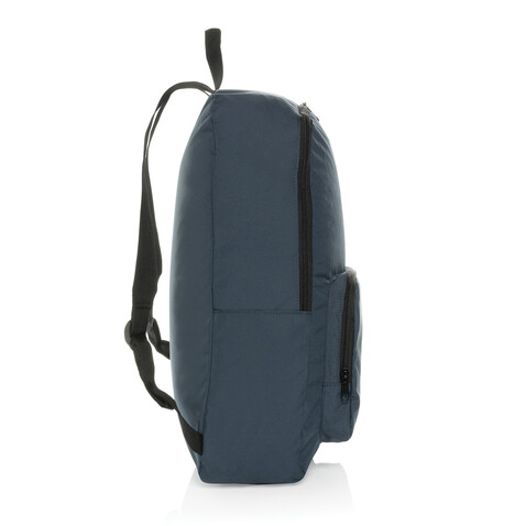 Dillon AWARE™ RPET faltbarer klassischer Rucksack navy blau bedrucken, Art.-Nr. P763.1925