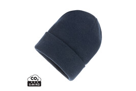 Impact Polylana® Beanie mit AWARE™ Tracer navy blau bedrucken, Art.-Nr. P453.3425