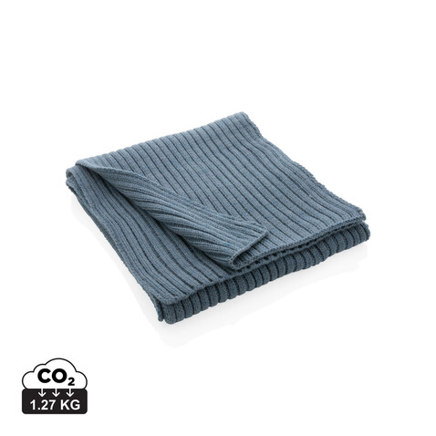 Impact AWARE™ Polylana® Strickschal 180x25cm Sage blue bedrucken, Art.-Nr. P453.445