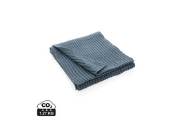 Impact AWARE™ Polylana® Strickschal 180x25cm blau bedrucken, Art.-Nr. P453.445