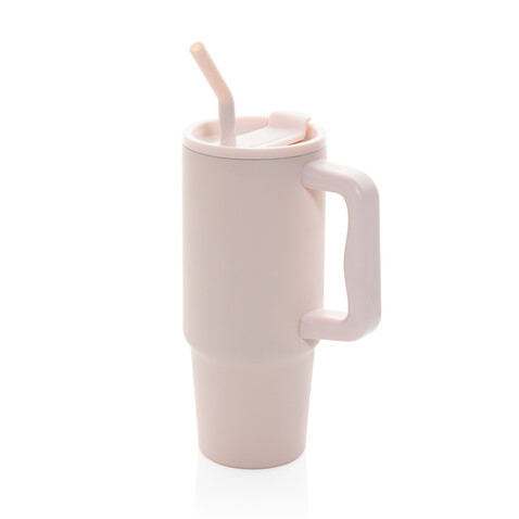 Embrace Deluxe Becher aus RCS recyceltem Edelstahl 900ml rosa bedrucken, Art.-Nr. P437.3014
