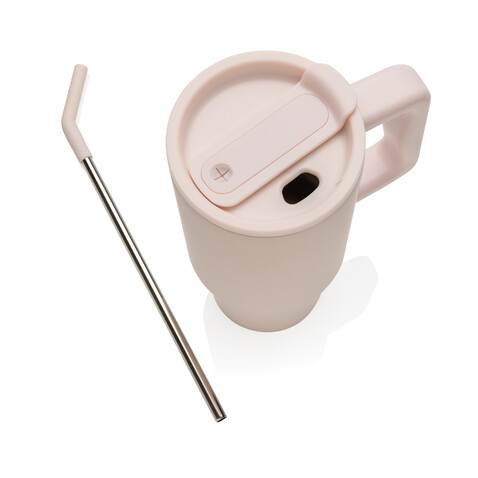 Embrace Deluxe Becher aus RCS recyceltem Edelstahl 900ml rosa bedrucken, Art.-Nr. P437.3014