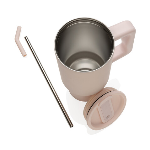 Embrace Deluxe Becher aus RCS recyceltem Edelstahl 900ml rosa bedrucken, Art.-Nr. P437.3014