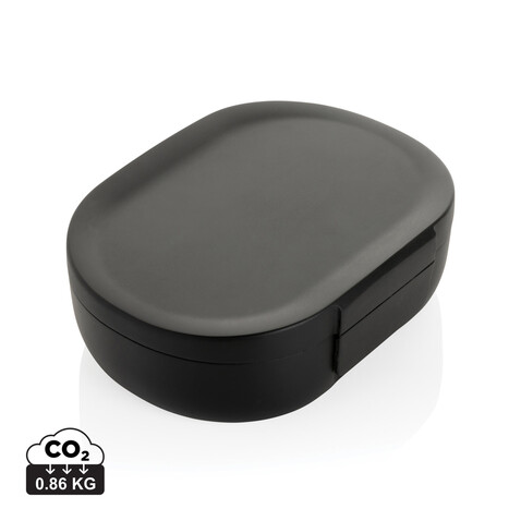 Avira Atlas Lunchbox aus RCS recyceltem PP 700ml schwarz bedrucken, Art.-Nr. P438.071