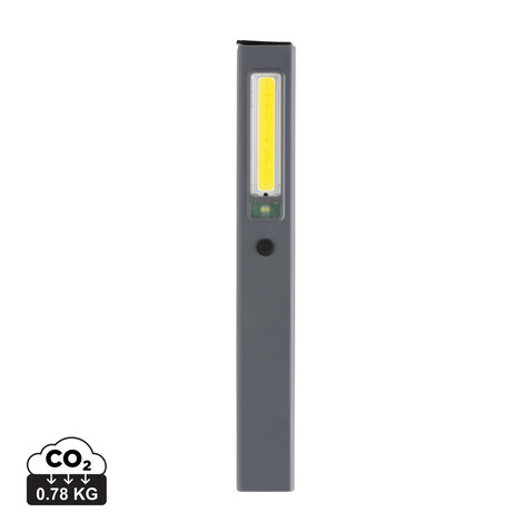 Gear X USB aufladbare Inspektionsleuchte aus RCS Kunststoff grau bedrucken, Art.-Nr. P513.182