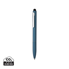 Kymi Stift mit Stylus aus RCS recyceltem Aluminum Königsblau bedrucken, Art.-Nr. P611.235 Kymi Stift mit Stylus aus RCS recyceltem Aluminum Königsblau bedrucken, Art.-Nr. P611.235