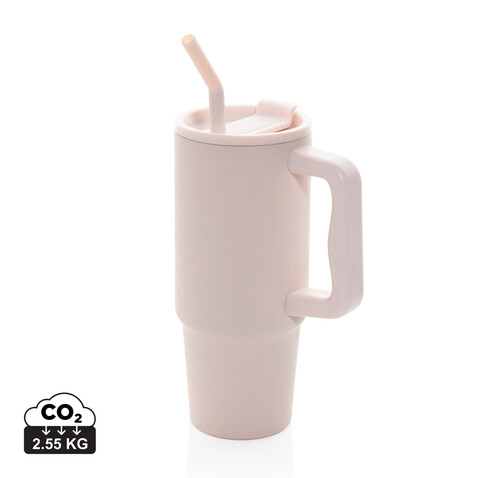 Embrace Deluxe Becher aus RCS recyceltem Edelstahl 900ml rosa bedrucken, Art.-Nr. P437.3014
