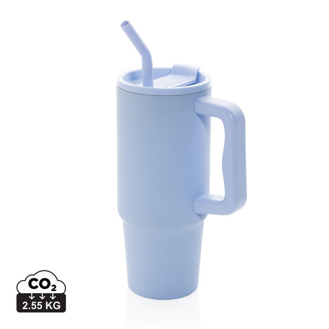 Embrace Deluxe Becher aus RCS recyceltem Edelstahl 900ml hellblau bedrucken, Art.-Nr. P437.3005
