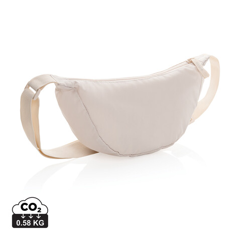 Crescent AWARE™ RPET Half-Moon Sling Tasche beige bedrucken, Art.-Nr. P763.2019 Crescent AWARE™ RPET Half-Moon Sling Tasche beige bedrucken, Art.-Nr. P763.2019