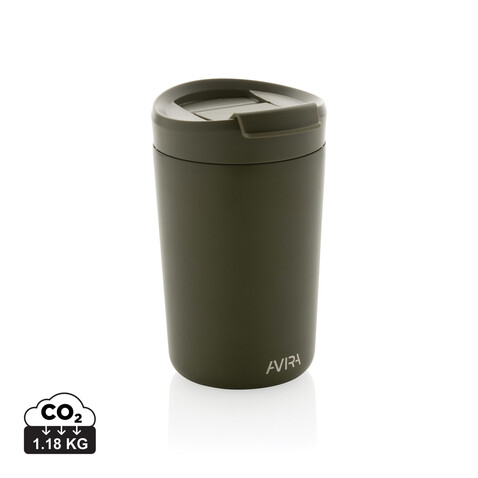 Avira Alya RCS recycelter Stainless-Steel Becher 300ml grün bedrucken, Art.-Nr. P438.028