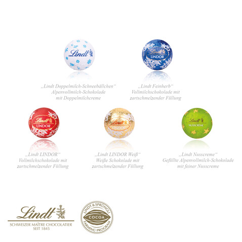 Tisch-Adventskalender Lindt „Gourmet Edition“ Organic bedrucken, Art.-Nr. 55322-W