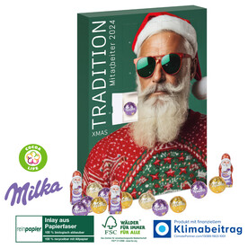 Adventskalender Milka „Edition“, Inlay aus Papierfaser bedrucken, Art.-Nr. 55406-W