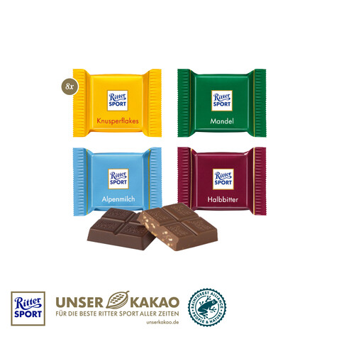 Ritter SPORT Schokotäfelchen in Präsentbox bedrucken, Art.-Nr. 91288-W