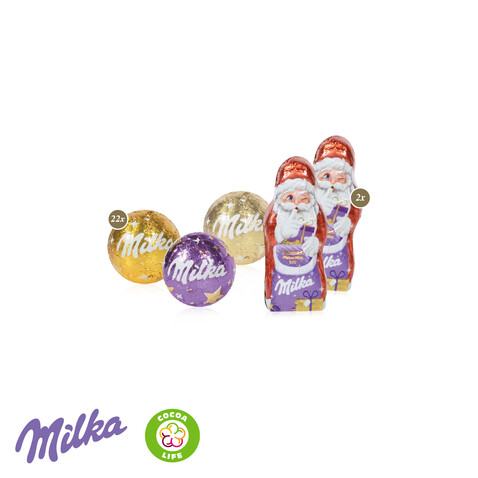 Adventskalender Milka „Edition“, Inlay aus 100% recyceltem Material bedrucken, Art.-Nr. 95191-W