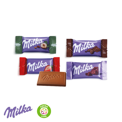 Tisch-Adventskalender mit Milka Schokolade Mix bedrucken, Art.-Nr. 95200-W