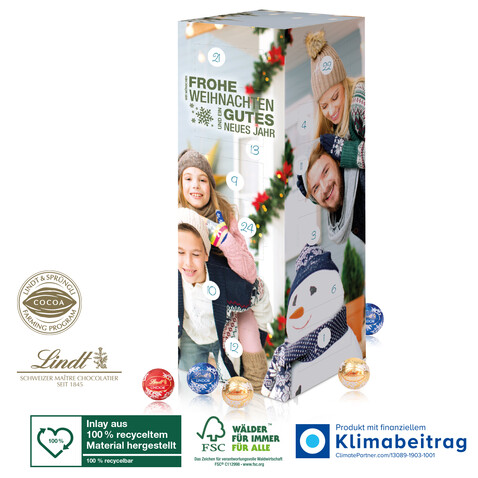 Adventskalender Lindt „Turm“ bedrucken, Art.-Nr. 95358-W