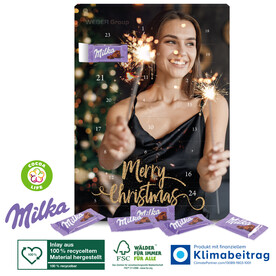 Wand-Adventskalender mit Milka Schokolade bedrucken, Art.-Nr. 95367-W