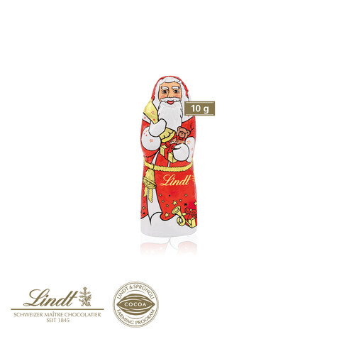 Schokokarte „Business“ mit Lindt Weihnachtsmann bedrucken, Art.-Nr. 95457-W