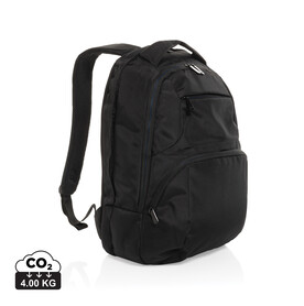 Impact AWARE™ Universal-Laptop-Rucksack schwarz bedrucken, Art.-Nr. P763.081