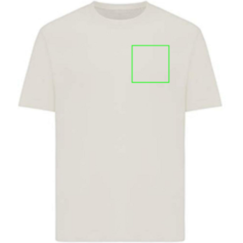Iqoniq Teide T-Shirt aus recycelter Baumwolle ivory white bedrucken, Art.-Nr. T9105.040.M