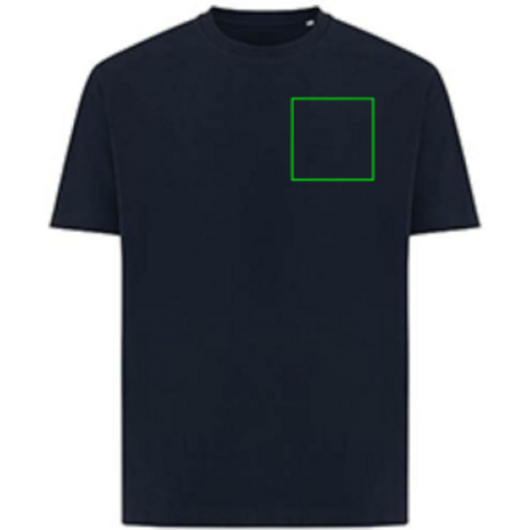 Iqoniq Teide T-Shirt aus recycelter Baumwolle navy blau bedrucken, Art.-Nr. T9105.002.XXXL