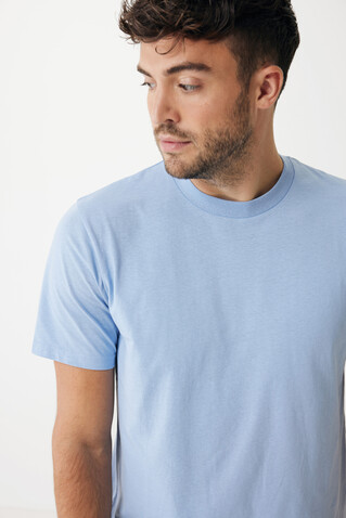 Iqoniq Sierra Lightweight T-Shirt aus recycelter Baumwolle sky blue bedrucken, Art.-Nr. T9104.022.L