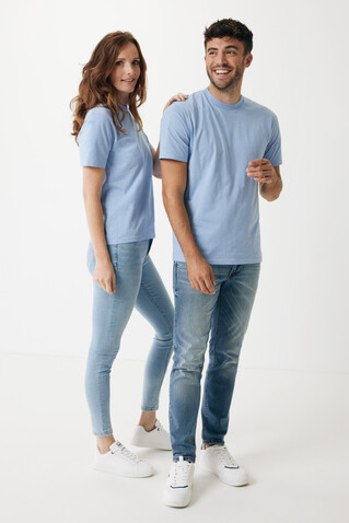 Iqoniq Sierra Lightweight T-Shirt aus recycelter Baumwolle sky blue bedrucken, Art.-Nr. T9104.022.M