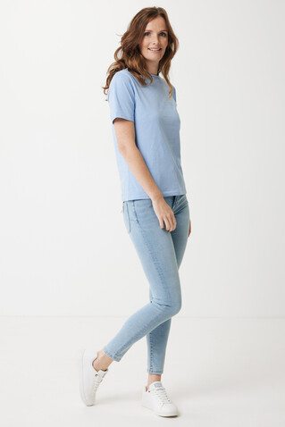 Iqoniq Sierra Lightweight T-Shirt aus recycelter Baumwolle sky blue bedrucken, Art.-Nr. T9104.022.L