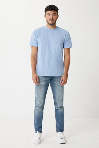 Iqoniq Sierra Lightweight T-Shirt aus recycelter Baumwolle sky blue bedrucken, Art.-Nr. T9104.022.M