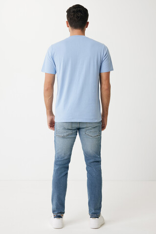 Iqoniq Sierra Lightweight T-Shirt aus recycelter Baumwolle sky blue bedrucken, Art.-Nr. T9104.022.L