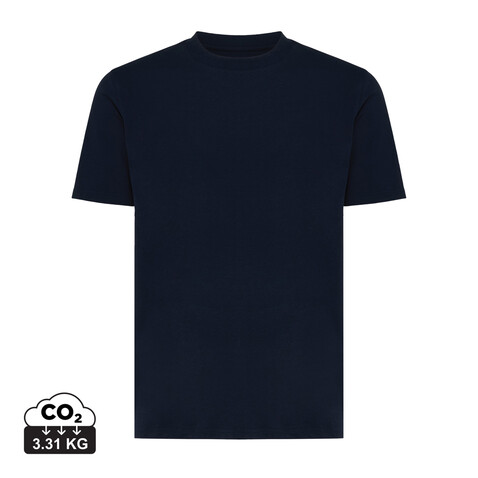 Iqoniq Sierra Lightweight T-Shirt aus recycelter Baumwolle navy blau bedrucken, Art.-Nr. T9104.002.XXXL