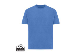Iqoniq Teide T-Shirt aus recycelter Baumwolle heather blue bedrucken, Art.-Nr. T9105.024.XXXL