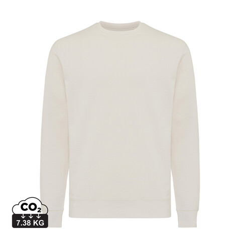 Iqoniq Etosha Lightweight Sweater aus recycelter Baumwolle ivory white bedrucken, Art.-Nr. T9303.040.XS