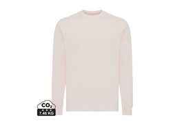Iqoniq Etosha Lightweight Sweater aus recycelter Baumwolle cloud pink bedrucken, Art.-Nr. T9303.039.S