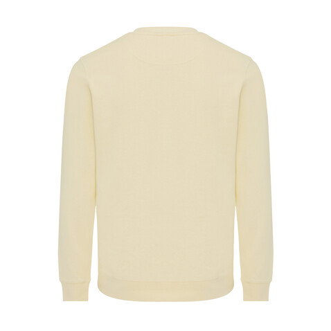 Iqoniq Etosha Lightweight Sweater aus recycelter Baumwolle cream yellow bedrucken, Art.-Nr. T9303.036.M