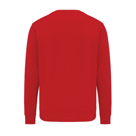 Iqoniq Etosha Lightweight Sweater aus recycelter Baumwolle rot bedrucken, Art.-Nr. T9303.029.XL